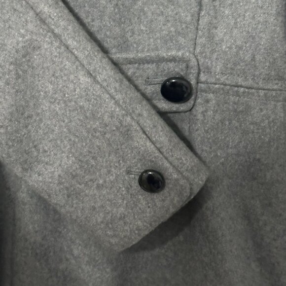Old Navy Grey Wool Pea Coat, Hip Length, Fully Lined - Picture 6 of 8